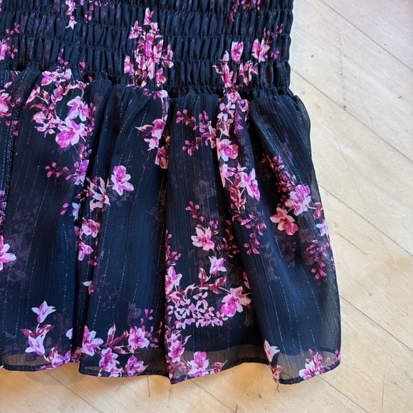 Misa Roisin Smocked Dress Berry Floral Med. CB2103 - Picture 6 of 12